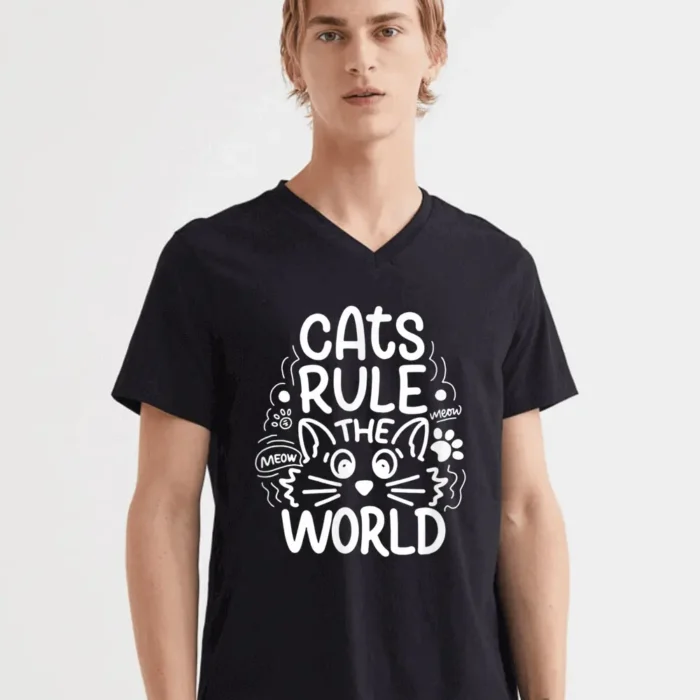 Cats Rule He World T-Shirt