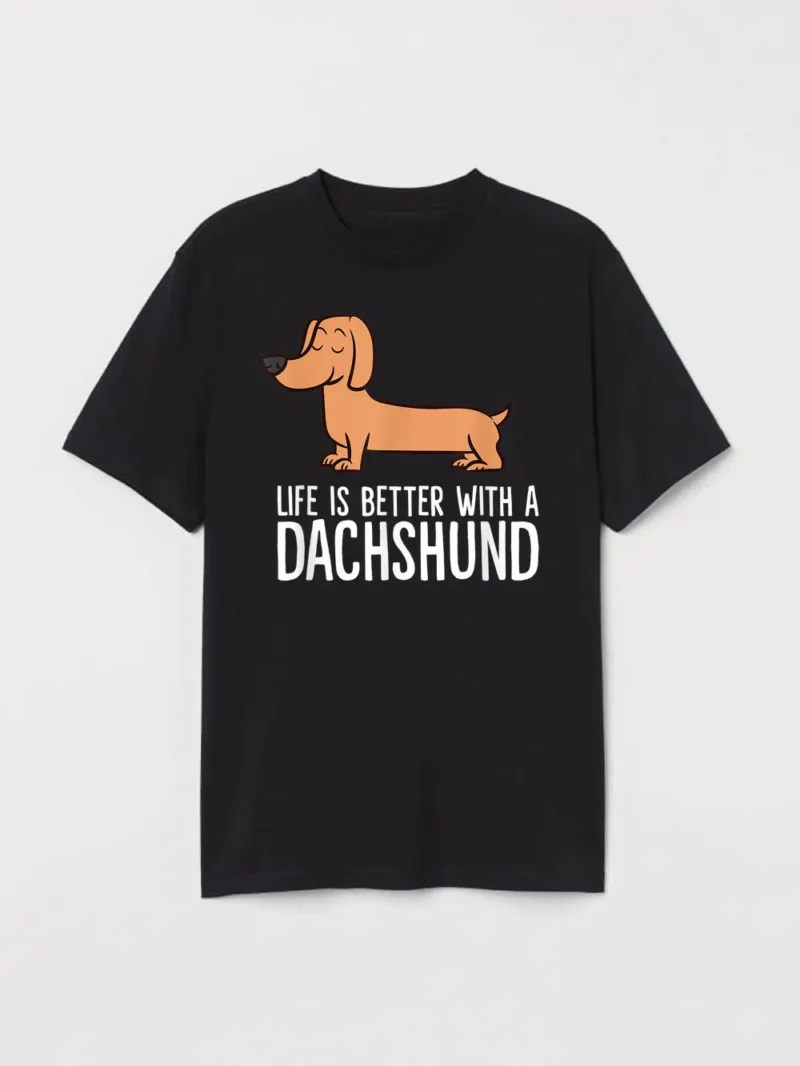 Dachshund Dog Owner Life Is Better With A Dachshund T-Shirt - Image 2
