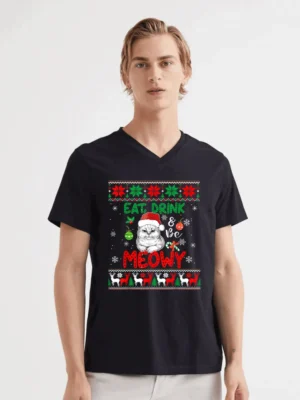 Eat Drink And Be Meowy T-Shirt