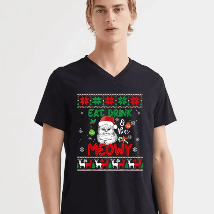 Eat Drink And Be Meowy T-Shirt
